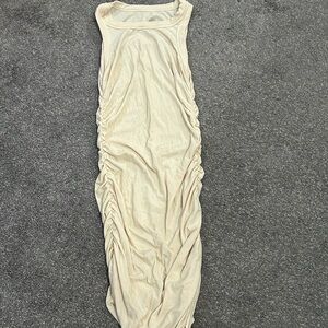 ruched tank top dress